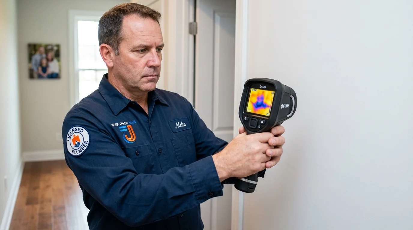 Thermal imaging leak detection by Johns Plumbing LLC in Clarkdale